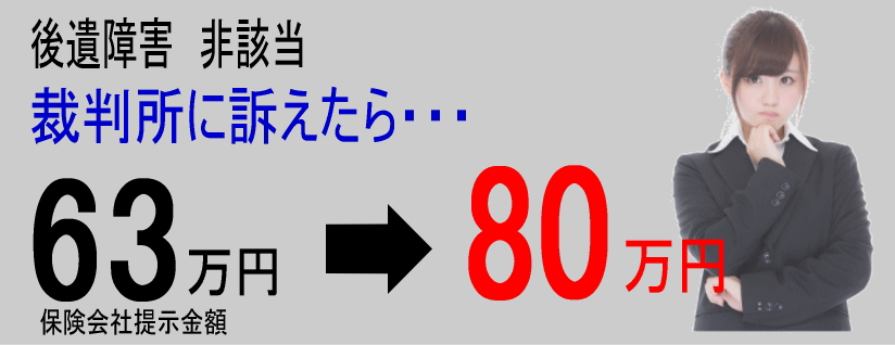 後遺障害非該当　裁判所に訴えたら？